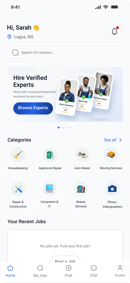 Home Explorer Screen