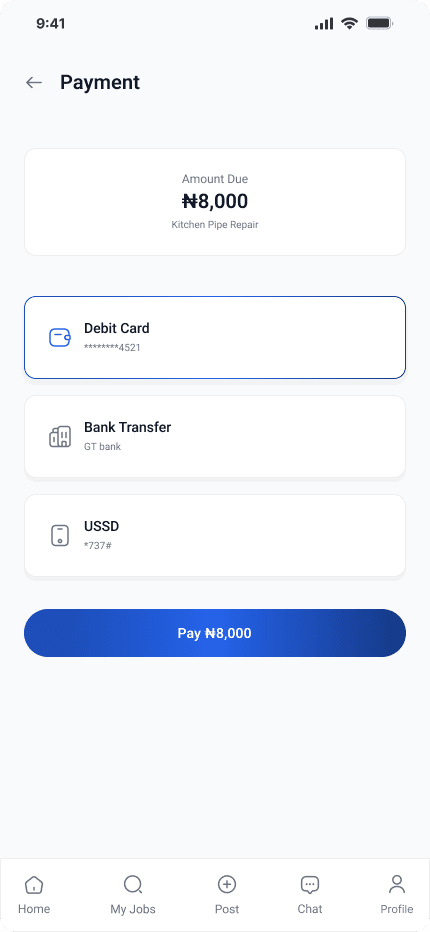 Safe Pay Screen